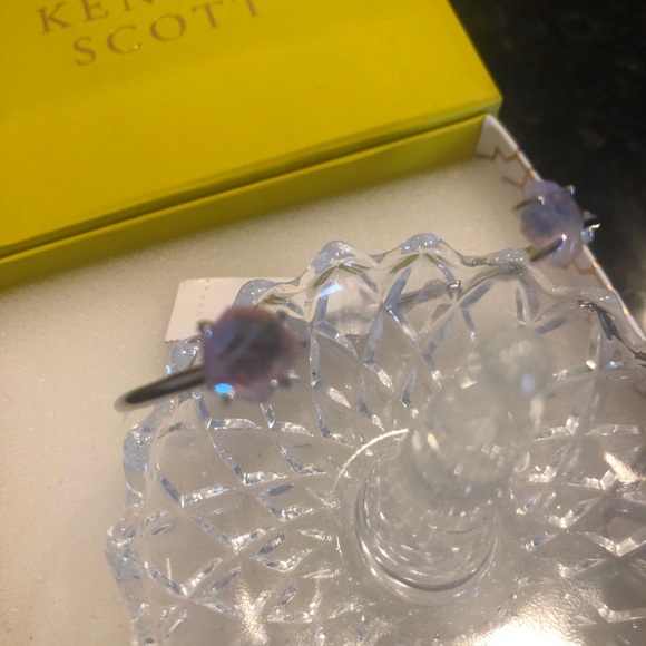NWT Kendra Scott RARE & RETIRED Merida Bracelet Amethyst Dichroic Gorgeous! - Picture 13 of 17